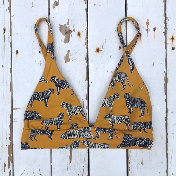 Rare Boys + Arrows Dana Bikini Top in Cat - Picture 3 of 4